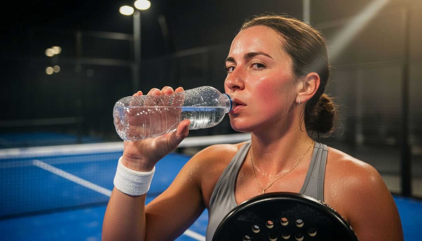 Player drinking a shake