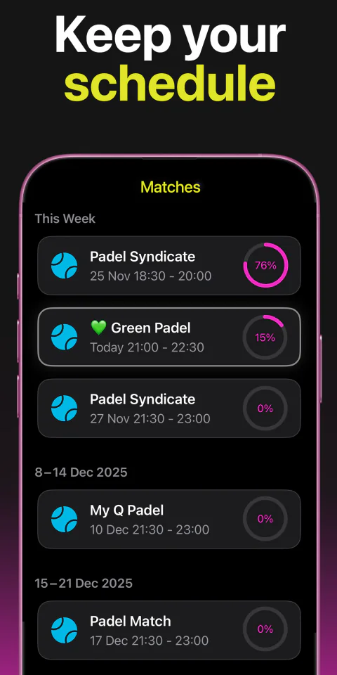 Planificador de suplementos para partidos